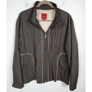 Cole Haan City Men's Sz. L Brown Full Zip Light Weight Jacket